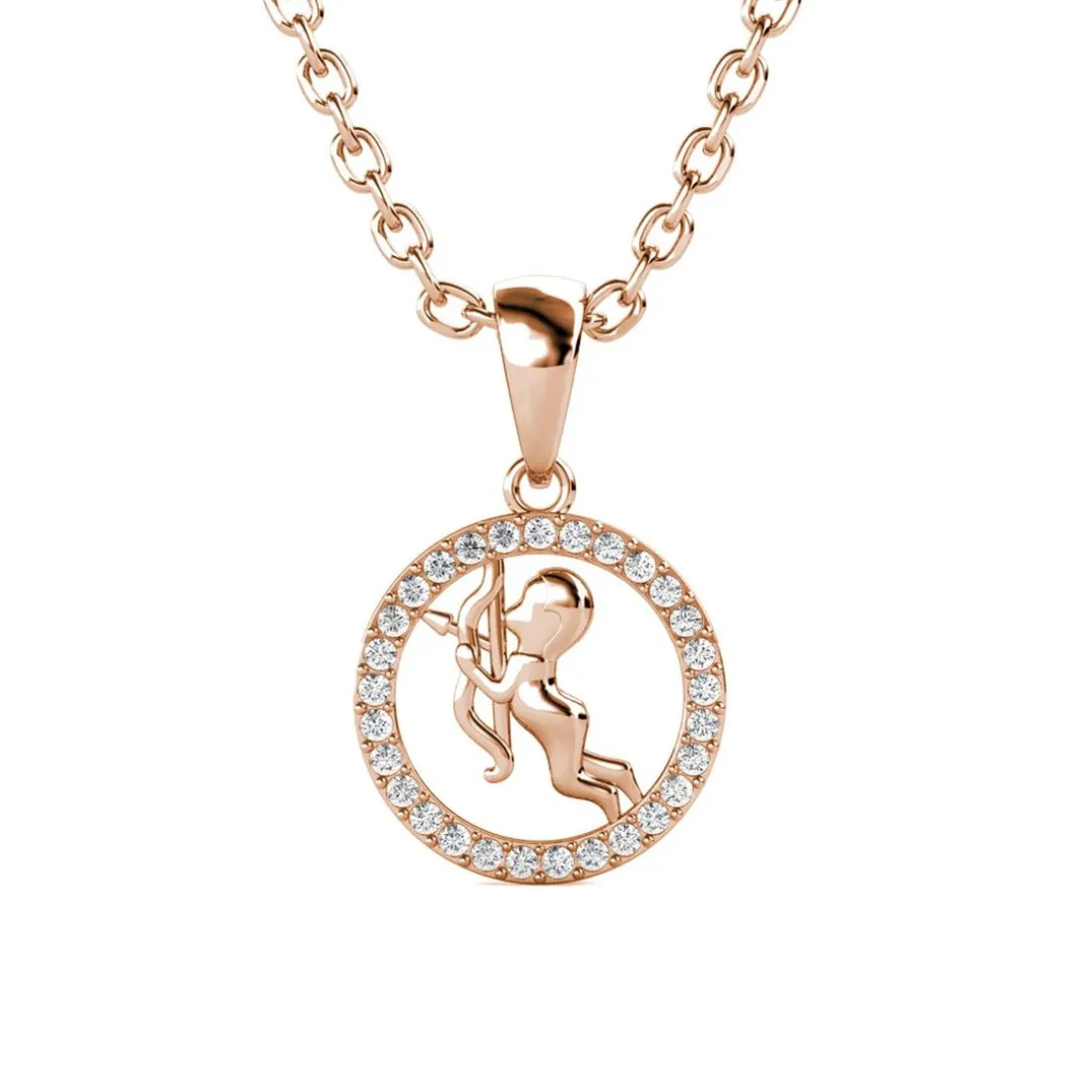 Pendentif Zodiaque Sagittaire Or Rose