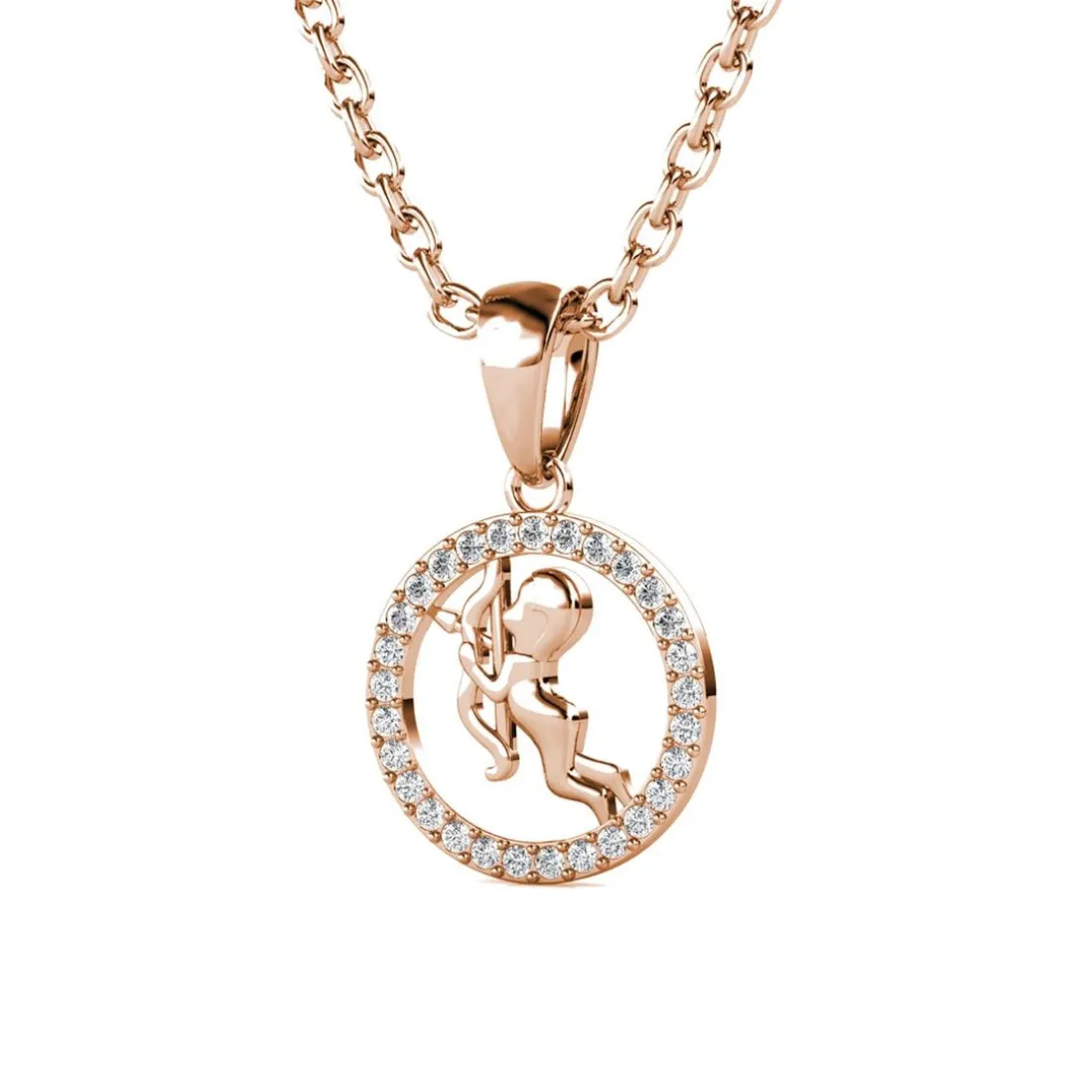Pendentif Zodiaque Sagittaire Or Rose