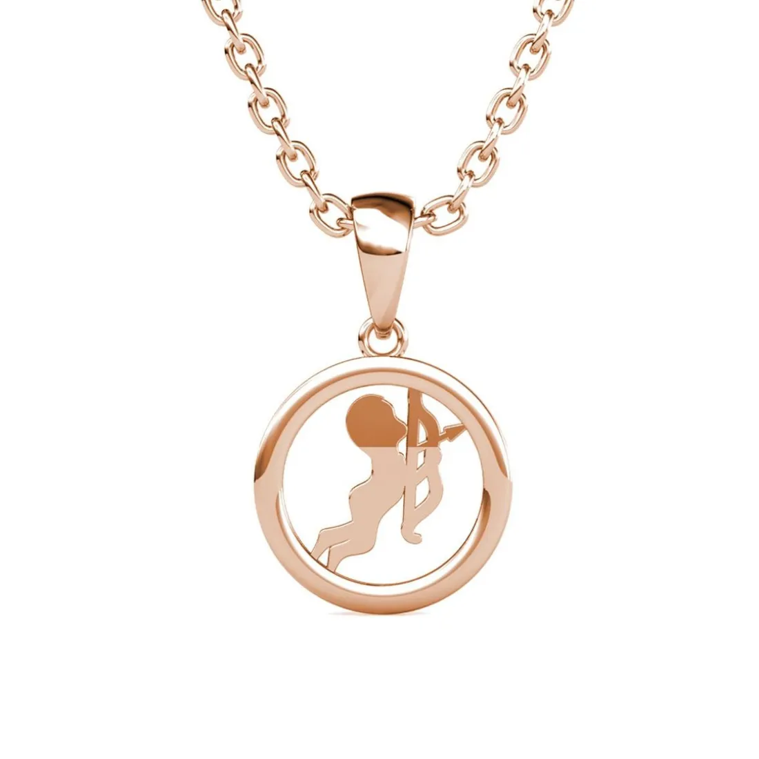 Pendentif Zodiaque Sagittaire Or Rose